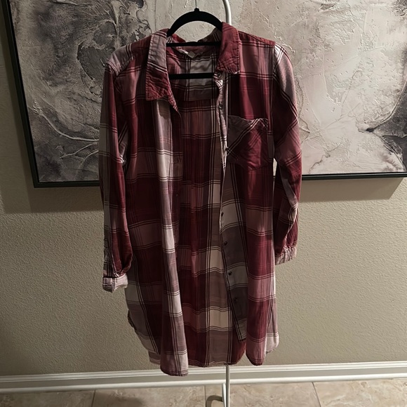 Plaid button down dress - Picture 1 of 4